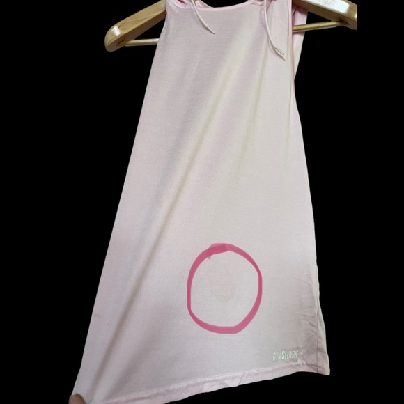 Gymshark Light Pink Women’s Hooded Racerback Tank, Size Small - Picture 4 of 7